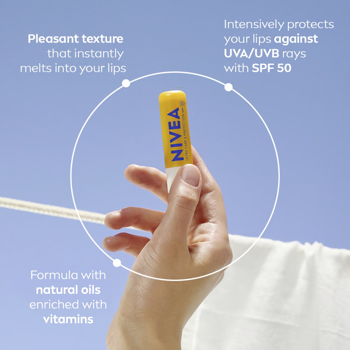 Nivea Lip Care & Protection Spf 50+ 4.8g