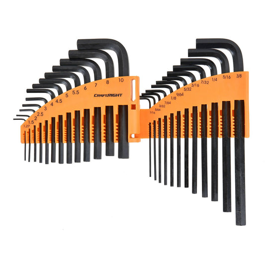 Craftright Hex Key Set - 25 Piece - 1.27-10mm