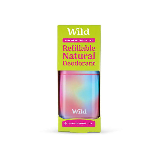 Wild Ombre Case With Pink Grapefruit & Lime Vegan Natural Deo - 40g