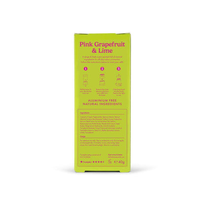 Wild Ombre Case With Pink Grapefruit & Lime Vegan Natural Deo - 40g