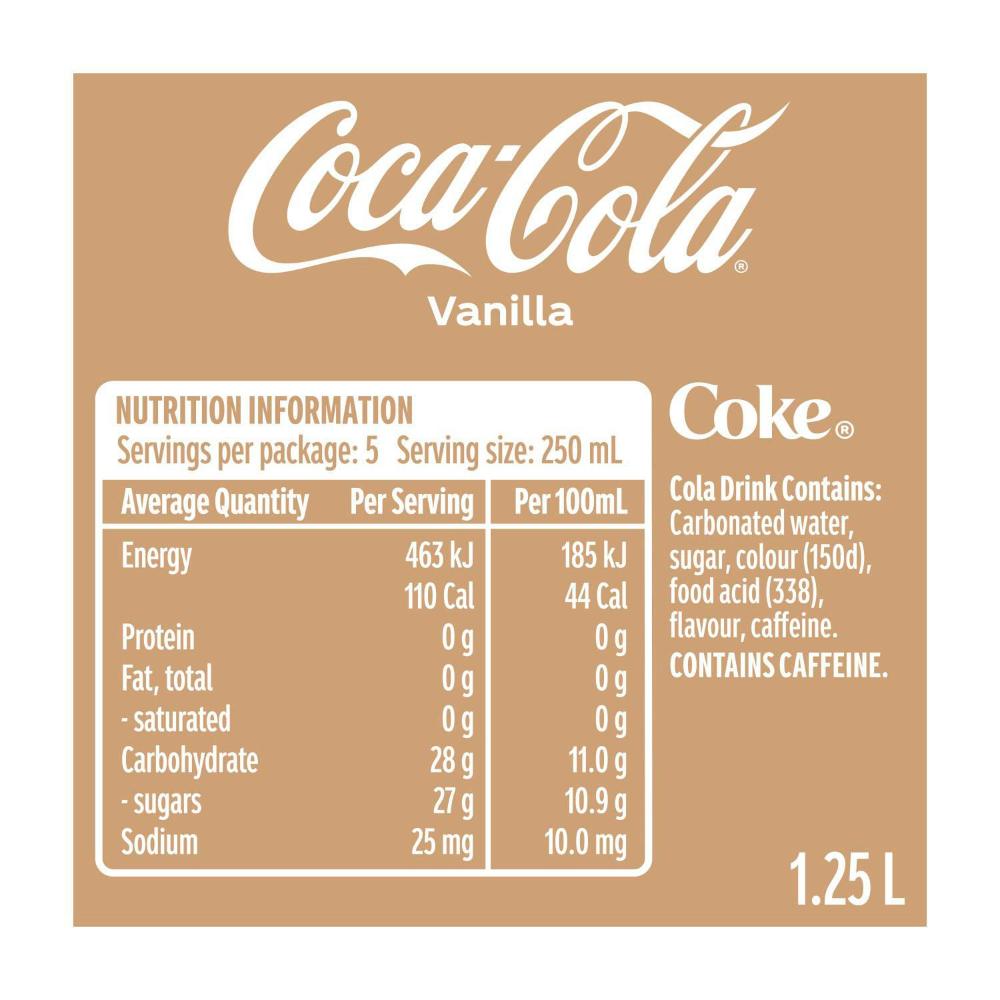 Coca-Cola Vanilla Soft Drink - 1.25L