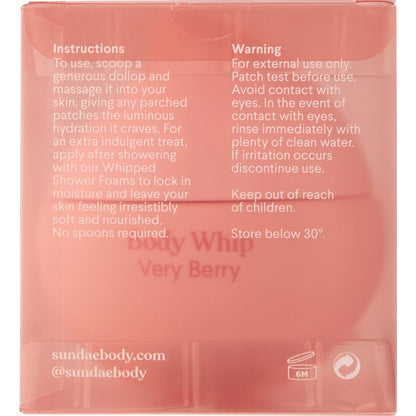 Sundae Body Whip Very Berry 200mL