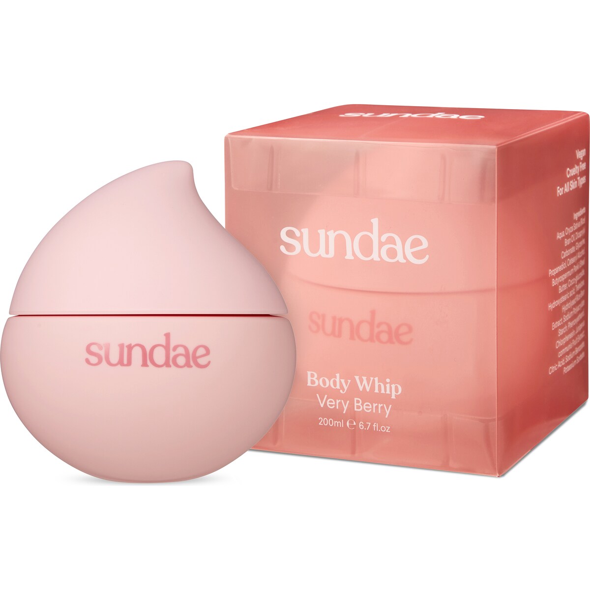 Sundae Body Whip Very Berry 200mL