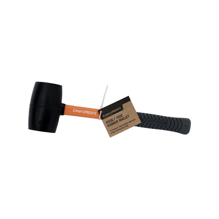 Craftright 450g 16oz Rubber Mallet
