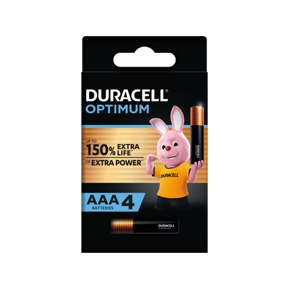 Duracell Optimum AAA Battery - 4 Pack