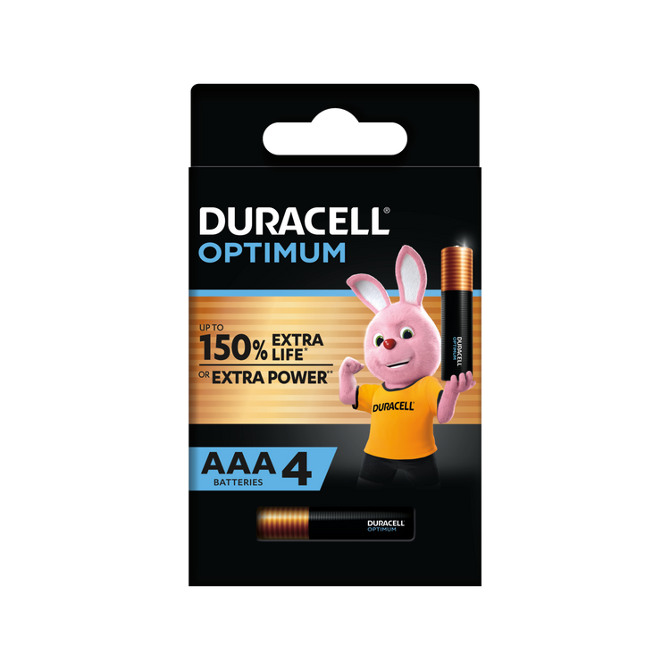 Duracell Optimum AAA Battery - 4 Pack