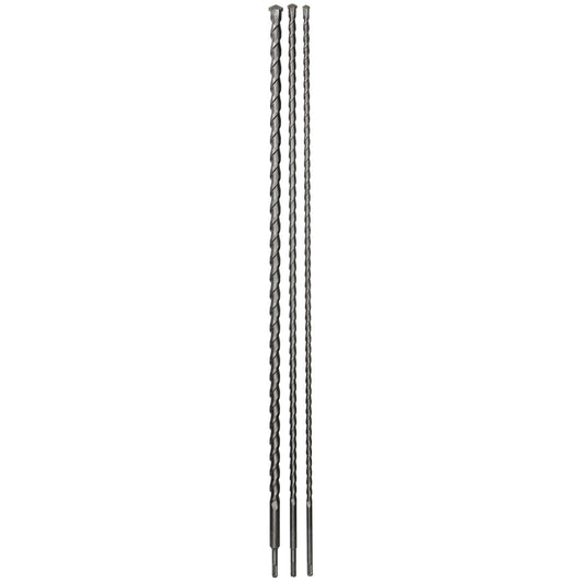 Craftright SDS Long Drill Bit Set - 12-16-24mm - 3 Piece