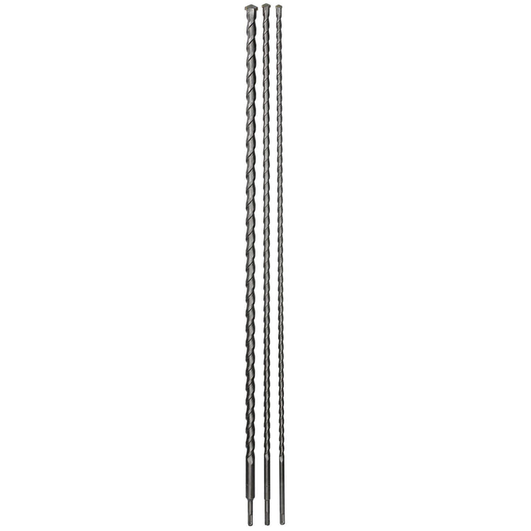 Craftright SDS Long Drill Bit Set 12-16-24mm 3 Piece