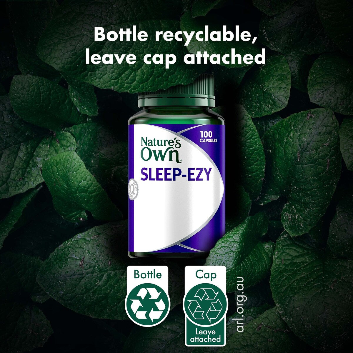 Natures Own Sleep Ezy Capsules With Hops, Valerian + Chamomile 100 Pack