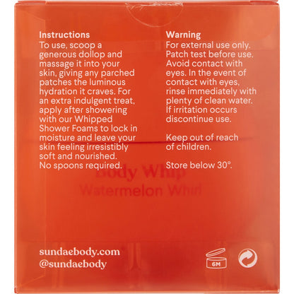 Sundae Body Whip Watermelon Whirl 200mL