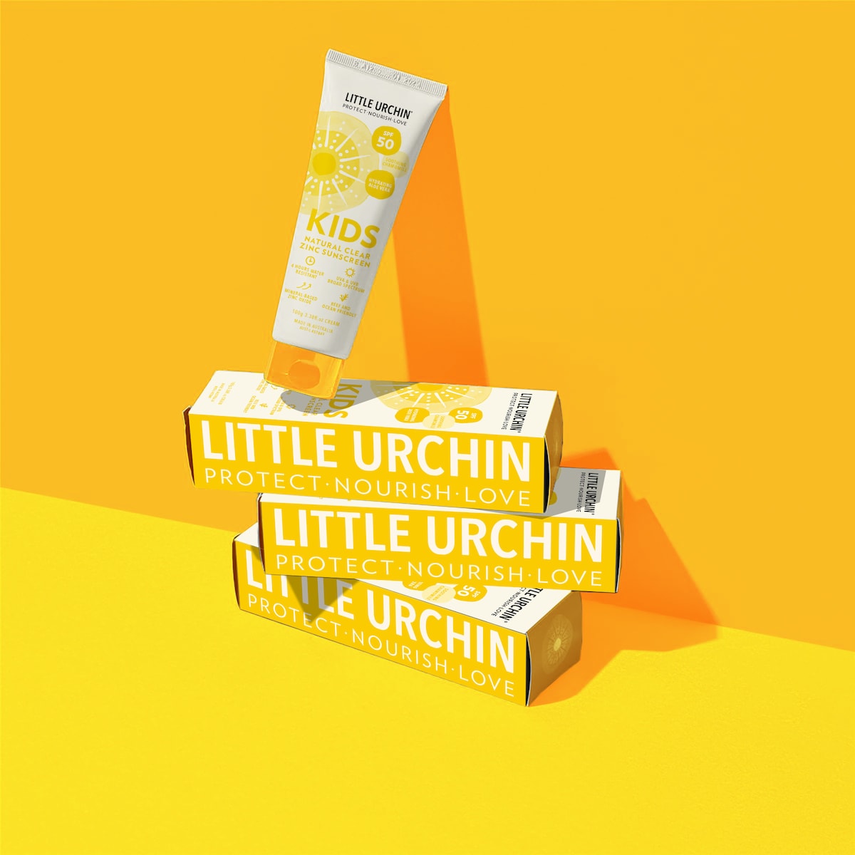 Little Urchin Spf 50 Kids Natural Clear Zinc Sunscreen 100g