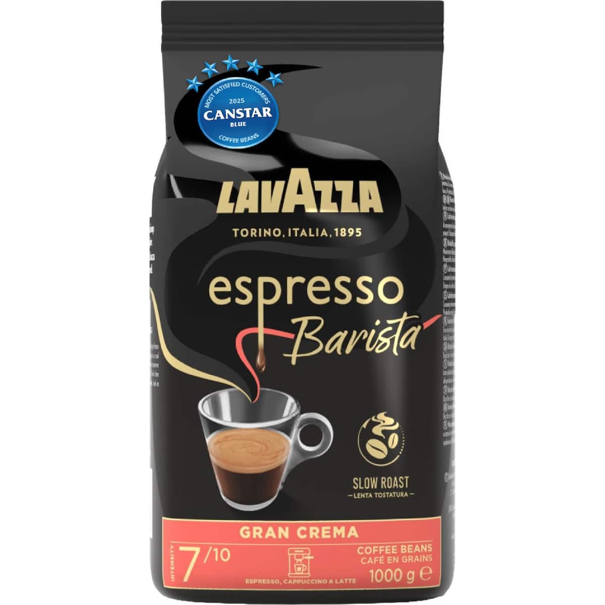 Lavazza Espresso Barista Gran Crema Coffee Beans 1kg