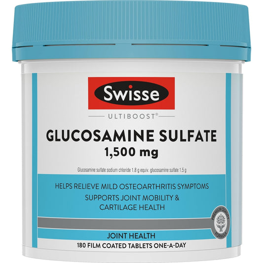 Swisse Ultiboost Glucosamine Sulfate Tablets For Joint Health 180 Pack