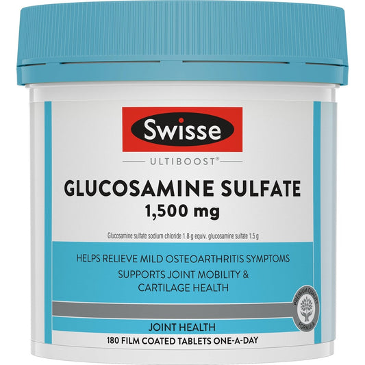 Swisse Ultiboost Glucosamine Sulfate Tablets For Joint Health 180 Pack