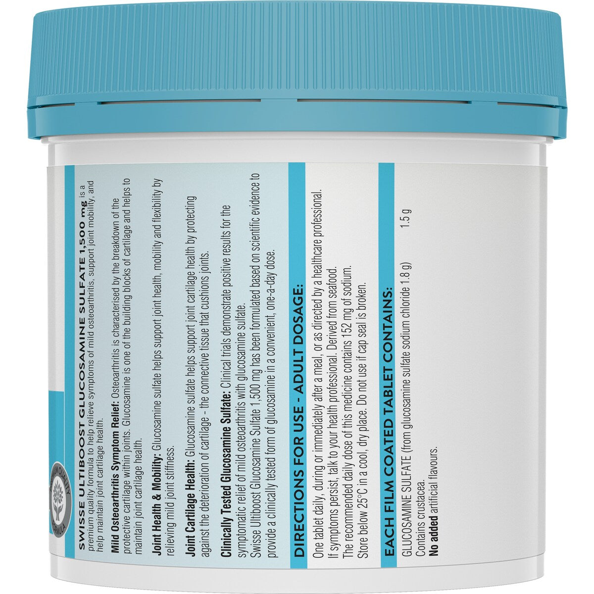 Swisse Ultiboost Glucosamine Sulfate Tablets For Joint Health 180 Pack