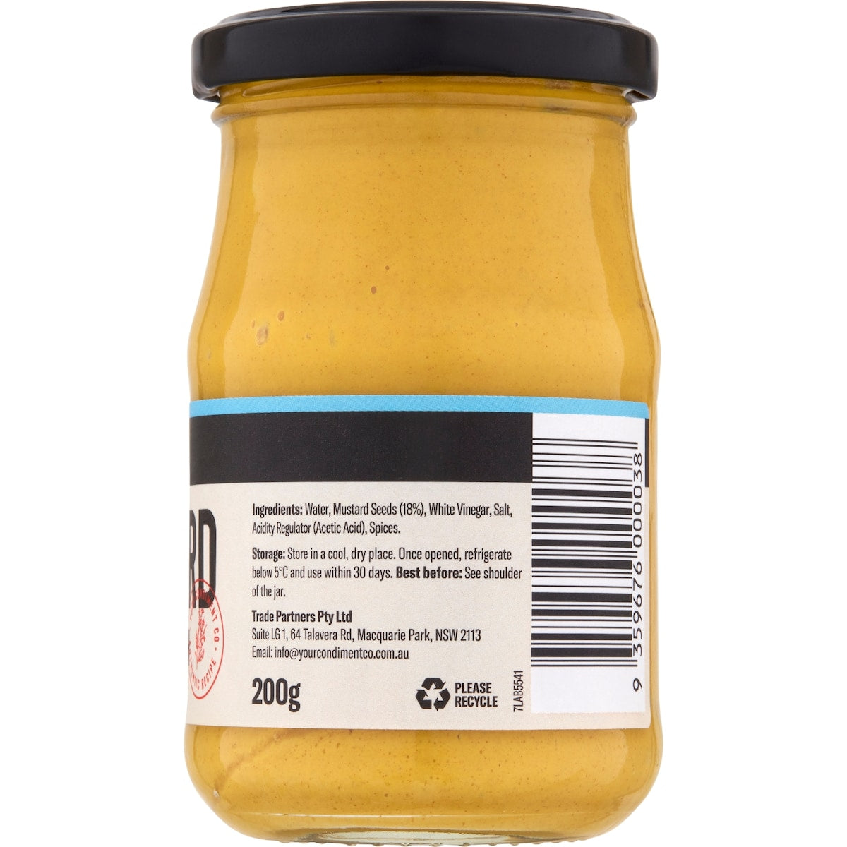 Your Condiment Co Mild English Mustard 200g