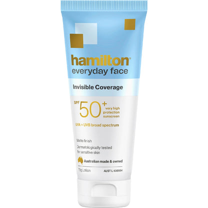 Hamilton Spf 50+ Everyday Face Matte Finish Sunscreen 75g