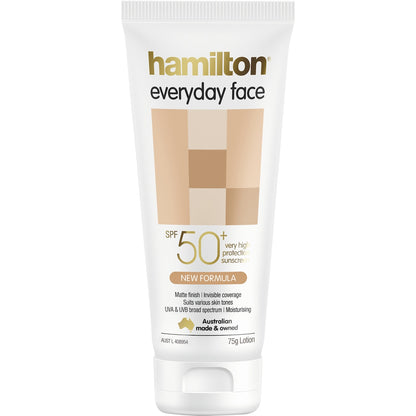 Hamilton Spf 50+ Everyday Face Matte Finish Sunscreen 75g