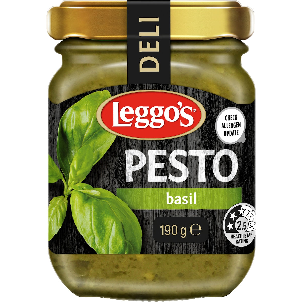 Leggos Traditional Basil Pesto With Pecorino Cheese 190g