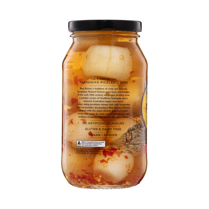 Blue Banner Pickled Onions Brown Chilli - 525g