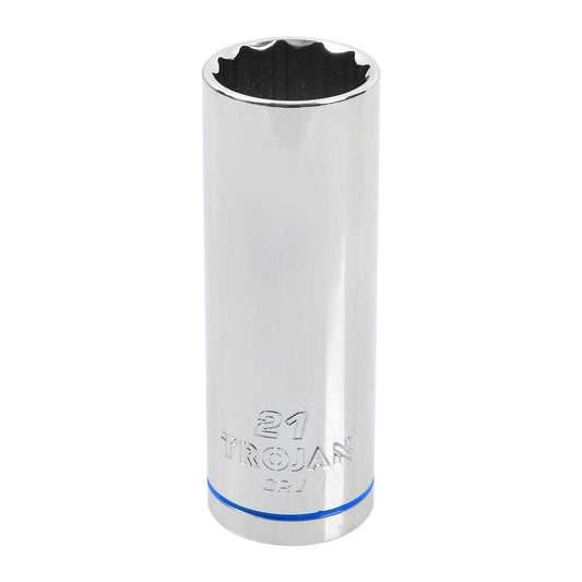 Trojan Deep Socket - 21mm - 1/2" Drive