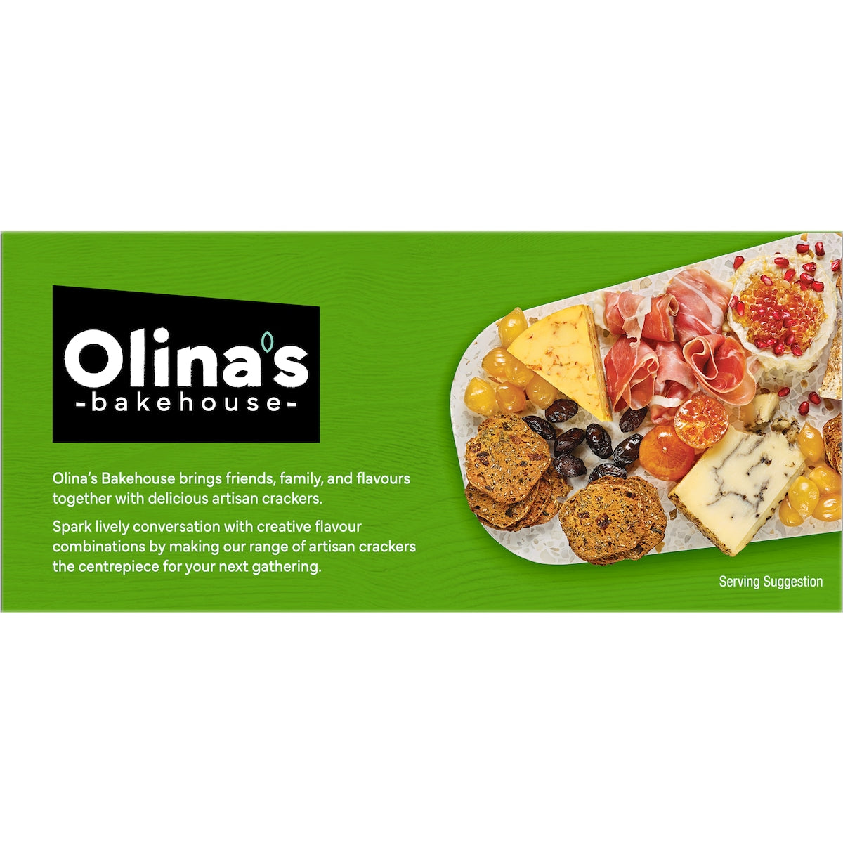 Olinas Bakehouse Artisan Crackers Biscuits Garlic & Thyme 90g