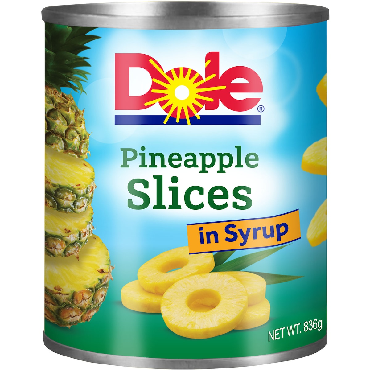 Dole Pineapple Slices In Syrup 836g