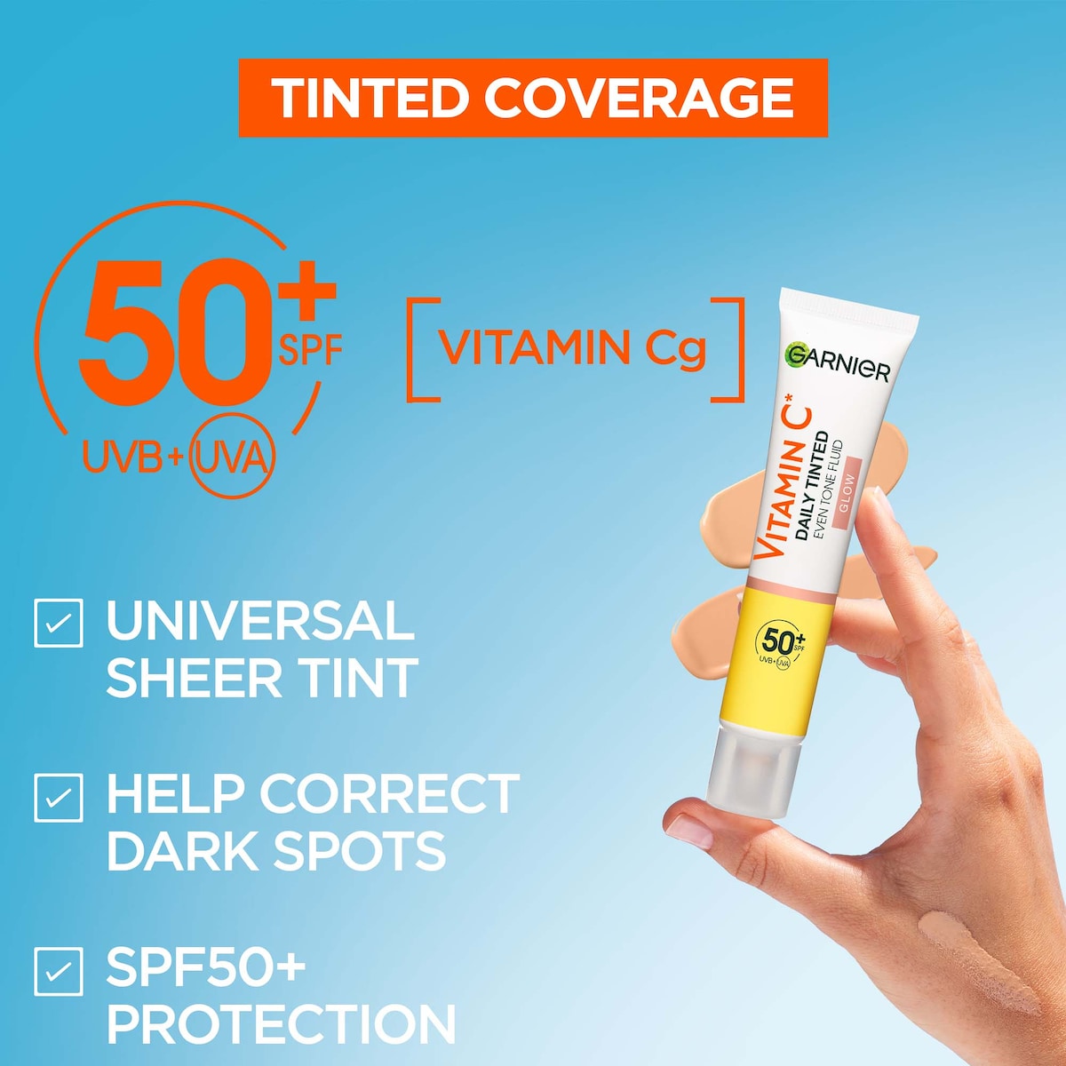 Garnier Skin Active Vitamin C Daily Uv Brightening Fluid Glow 40ml