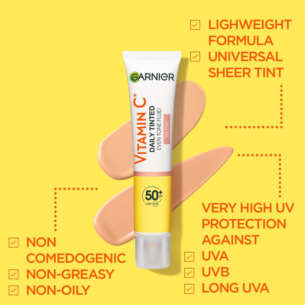 Garnier Skin Active Vitamin C Daily Uv Brightening Fluid Glow 40ml