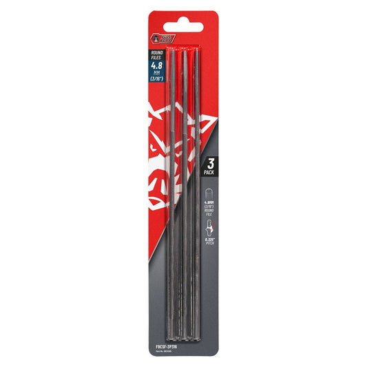 Full Boar Chainsaw File - 4.8mm - 3 Pack