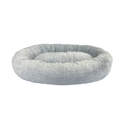 Art Bob Plush Donut Bed - 680 x 800mm - Grey