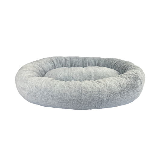 Art Bob Plush Donut Bed - 680 x 800mm - Grey