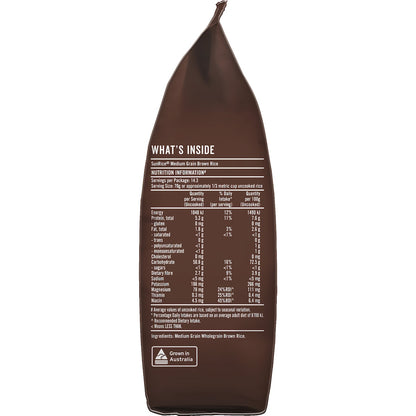 Sunrice Australian Brown Rice Medium Grain 1kg