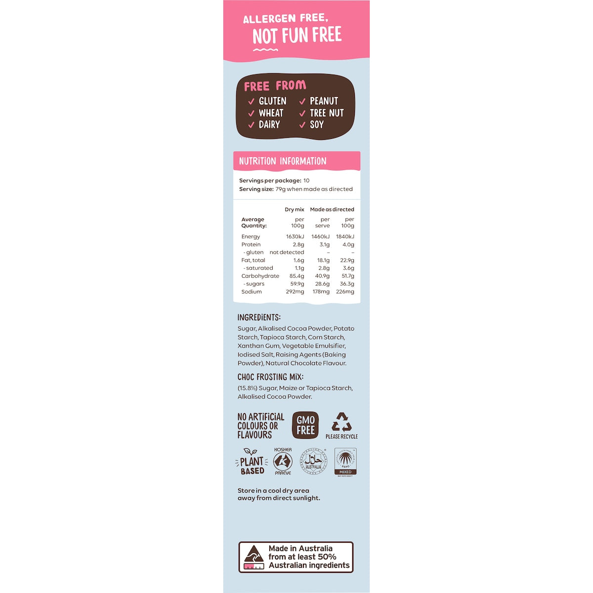 Well & Good Chocolate Mud Cake Mix 475g