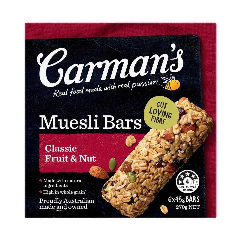 Carman's Muesli Bars assic Fruit - 270g