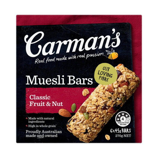 Carman's Muesli Bars assic Fruit - 270g