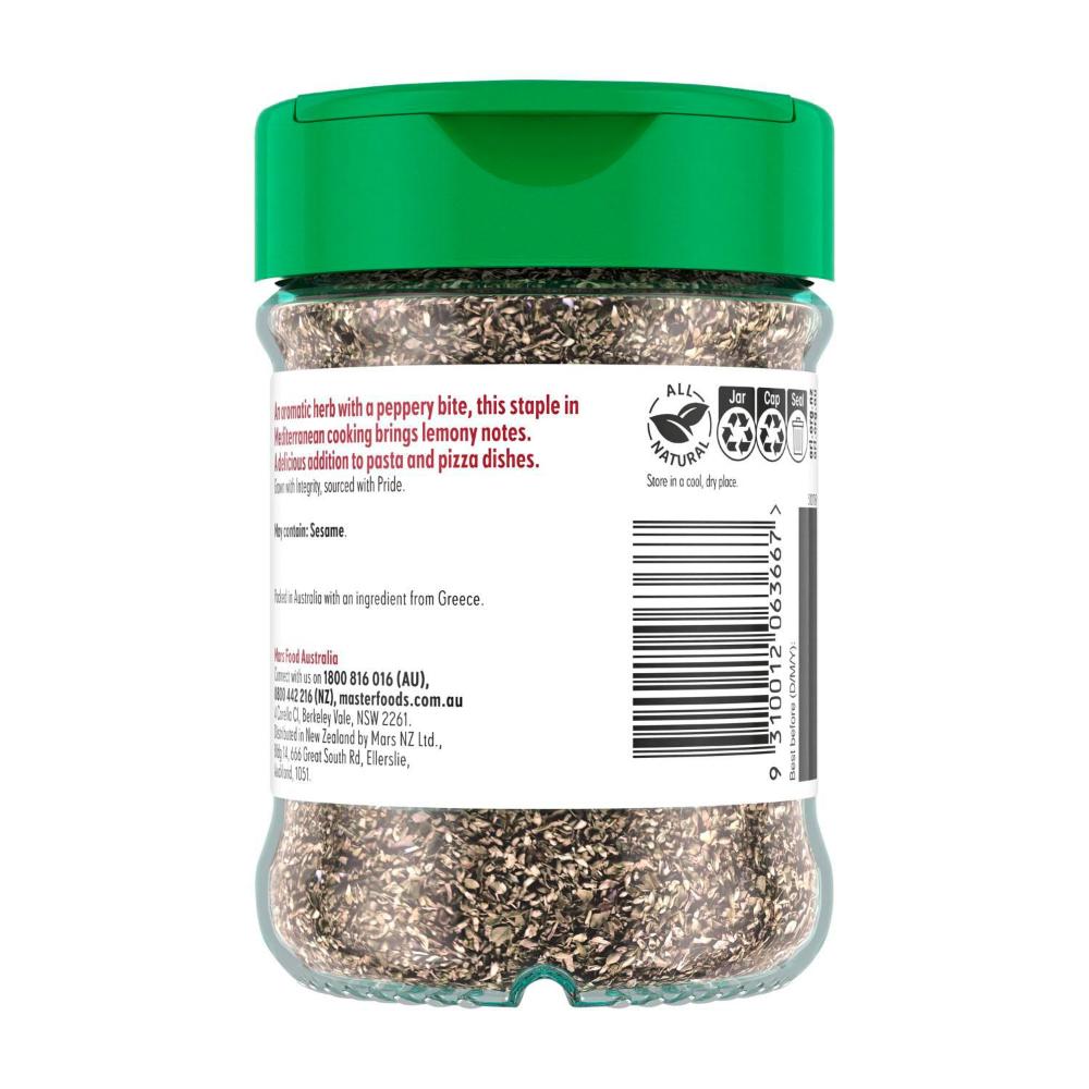 Masterfoods Herbs And Spices Oregano Leaves Jar - 26g