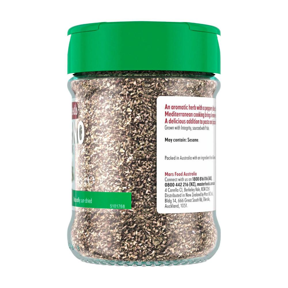 Masterfoods Herbs And Spices Oregano Leaves Jar - 26g