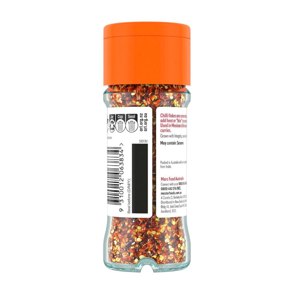 Masterfoods Herbs And Spices Chilli Flakes Jar - 22g
