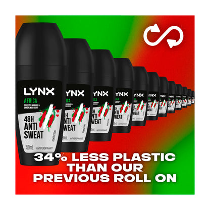 Lynx Deodorant Roll On Antiperspirant Africa - 50mL