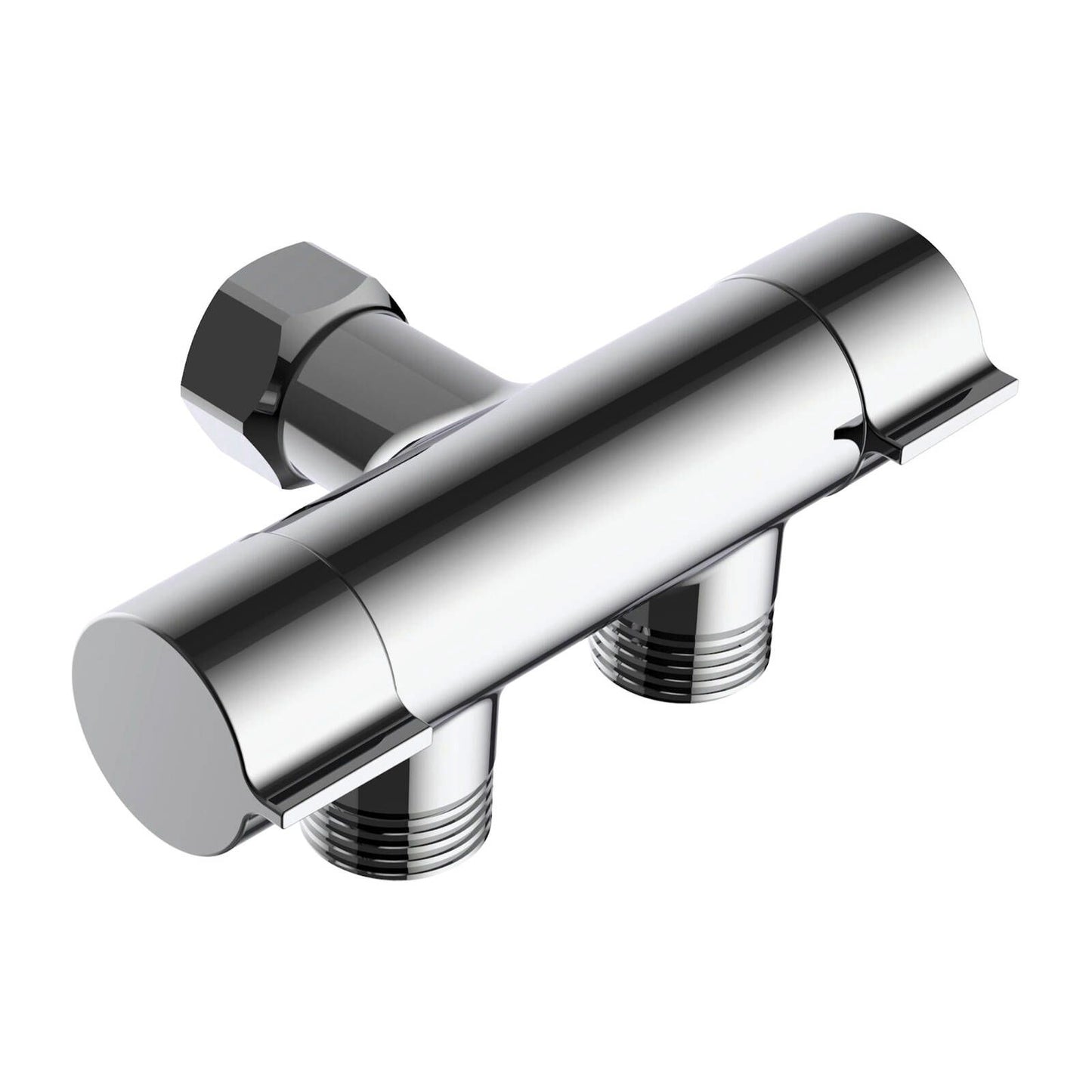 Enduraseal Chrome Double Outlet Cistern Cock - 15mm