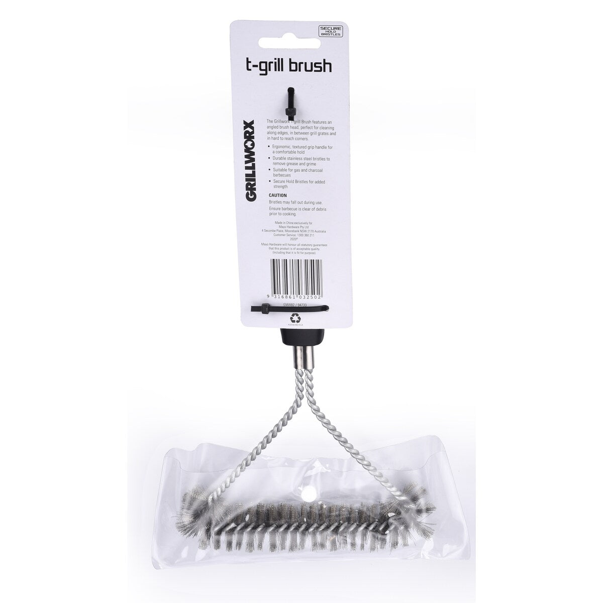 Grillworx T Grill Wire Brush Each
