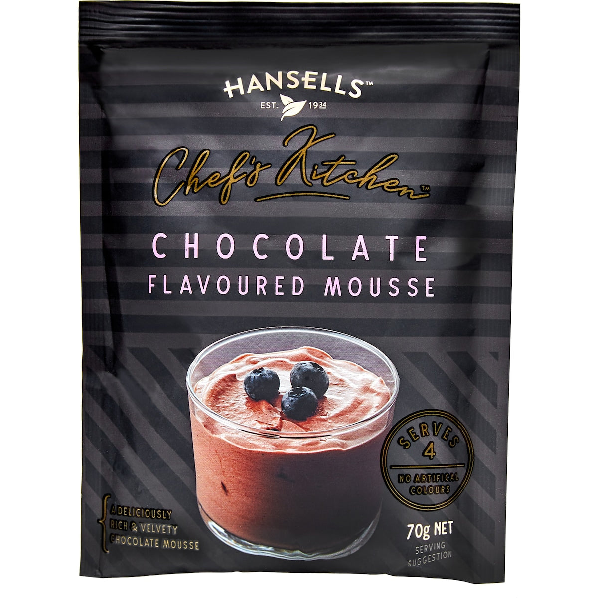 Hansells Chefs Kitchen Chocolate Flavoured Mouse 70g