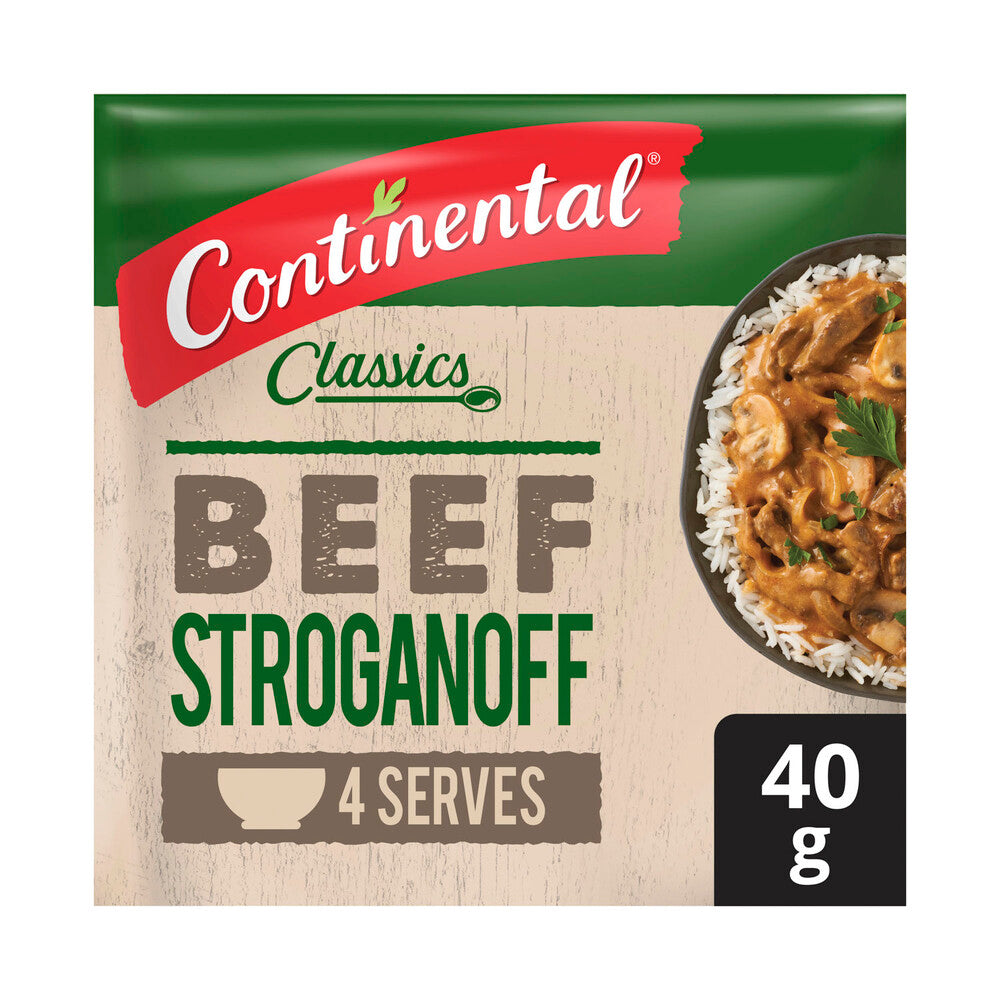 Continental Beef Stroganoff Recipe Base Serves 4 - 40g