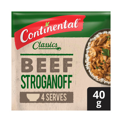 Continental Beef Stroganoff Recipe Base Serves 4 - 40g