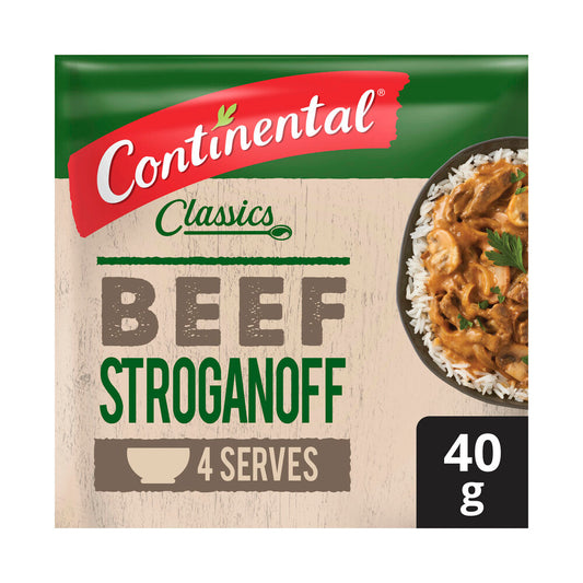 Continental Beef Stroganoff Recipe Base Serves 4 - 40g