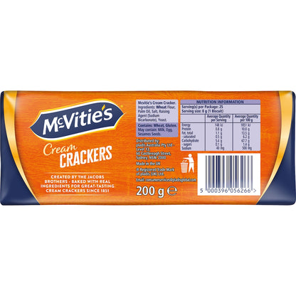 Mcvities Cream Crackers 200g