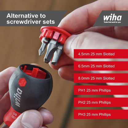 Wiha Stubby Bit Holder - 6.5cm