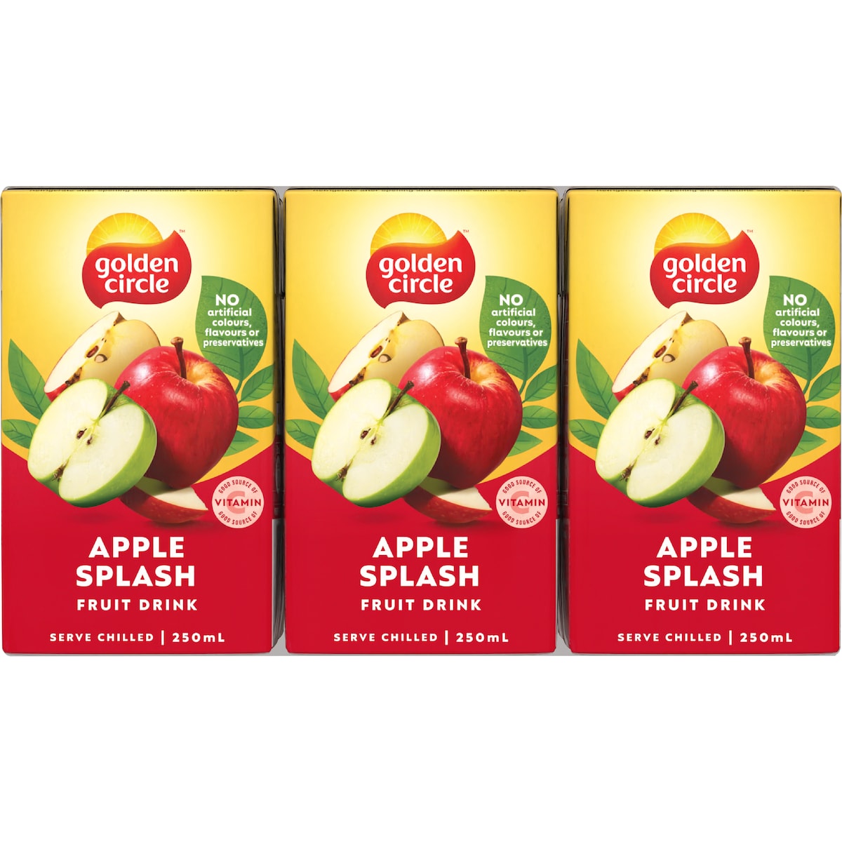 Golden Circle Apple Splash Poppers 250ml X 6 Pack