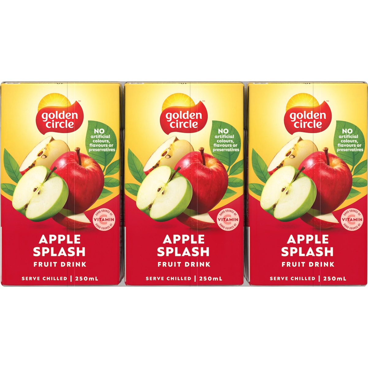 Golden Circle Apple Splash Poppers 250ml X 6 Pack